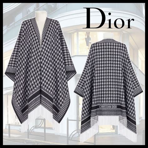 dior poncho|authentic christian Dior poncho.